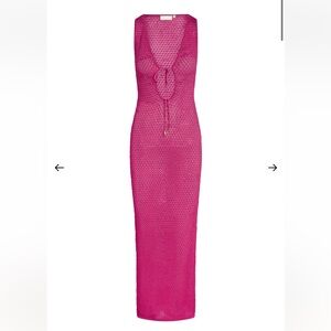 Monday Swimwear Monte Carlo Tie Dress NWOT Fuschia M